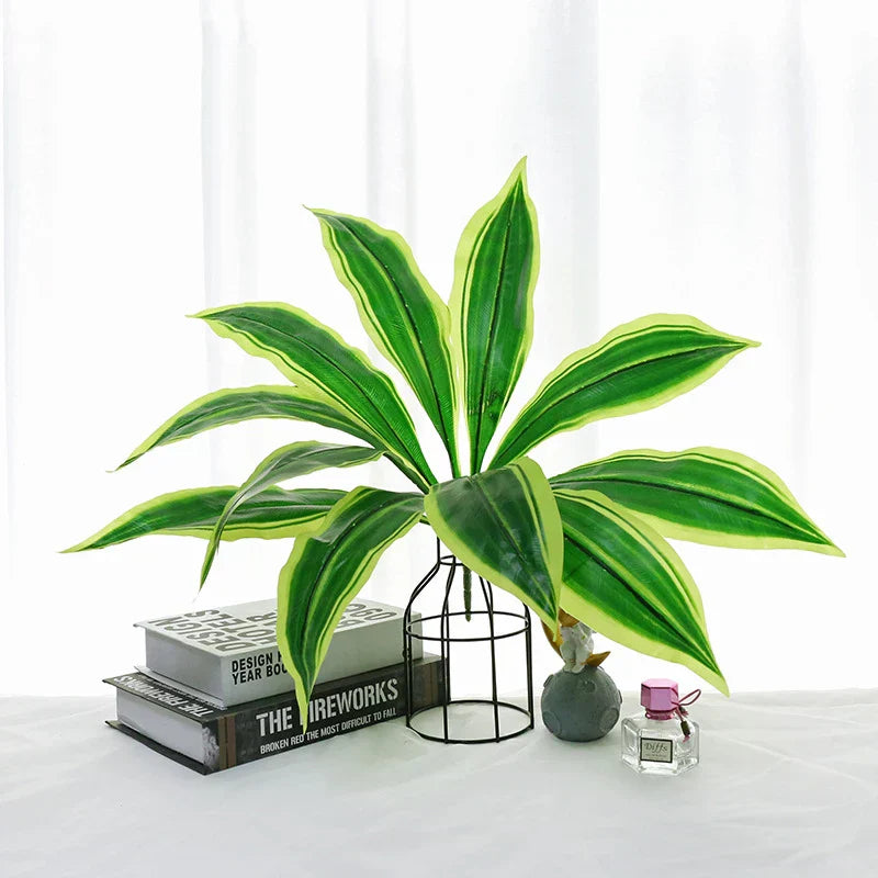 Artificial Bamboo Monstera Decor