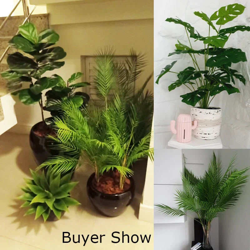 Large Artificial Palm Monstera Tree