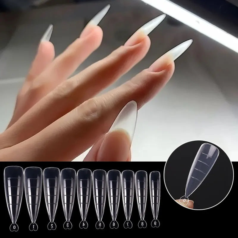 100Pcs Full Cover Nail Tips