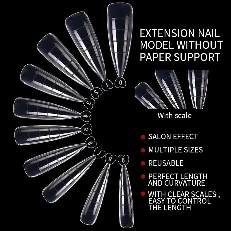 100Pcs Full Cover Nail Tips
