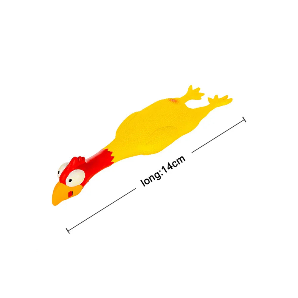 Funny Squeaky Chicken Dog Toy
