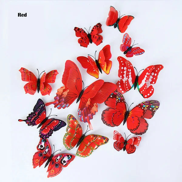 3D Butterfly Wall Stickers Set