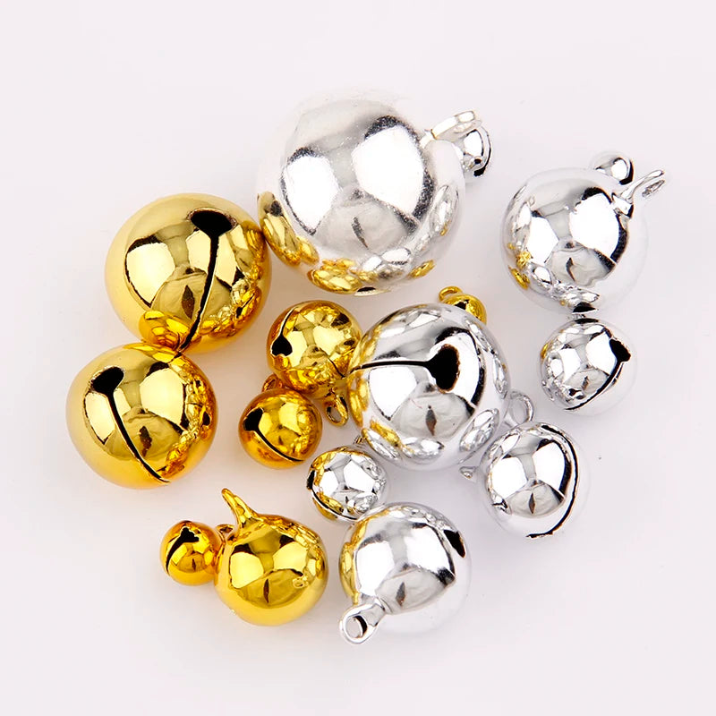 Silver Gold Jingle Bell Ornaments