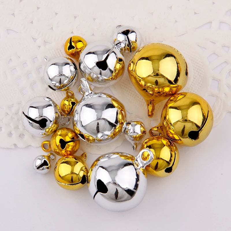 Silver Gold Jingle Bell Ornaments