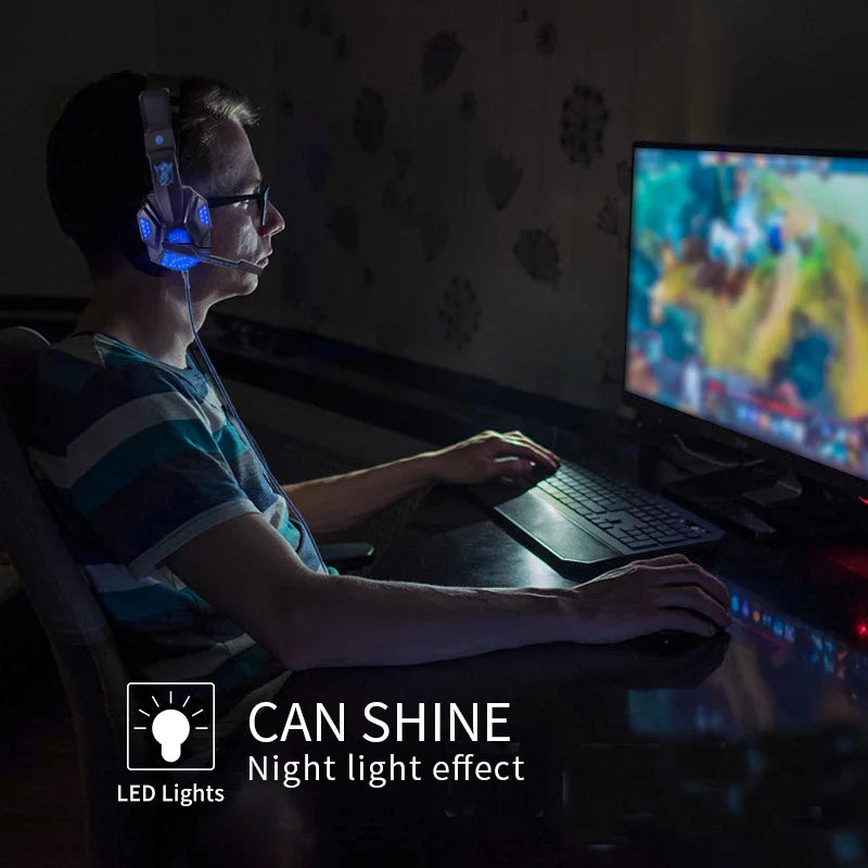LED Wired Gaming Headphones