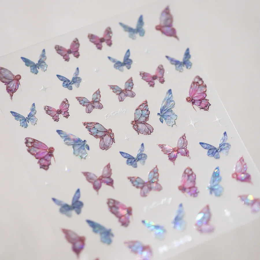 5D Spider Web Nail Sticker