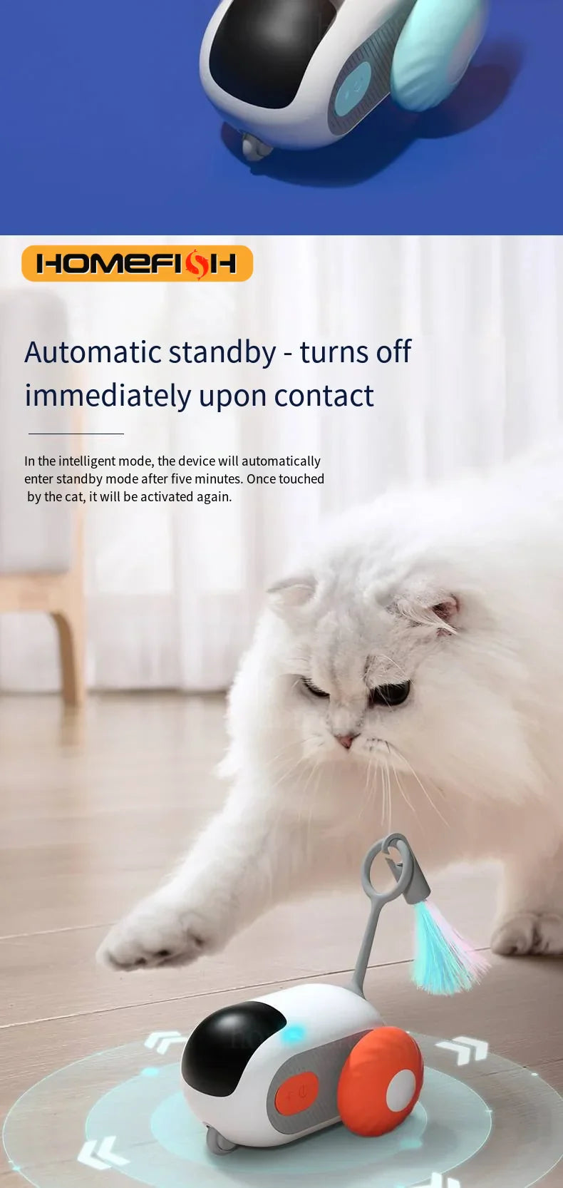 Smart Remote Cat Toy Car