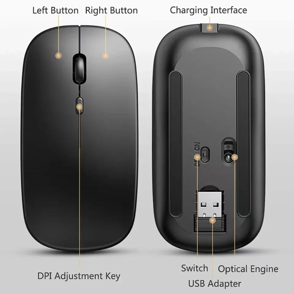 Rechargeable Dual Mode Wireless Mouse