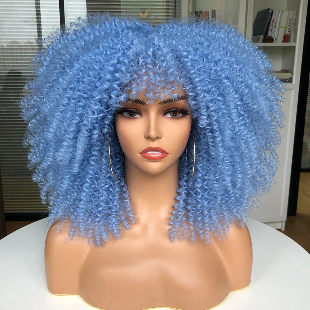 Chocolate Brown Curly Lace Wig