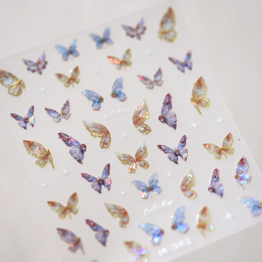 5D Spider Web Nail Sticker