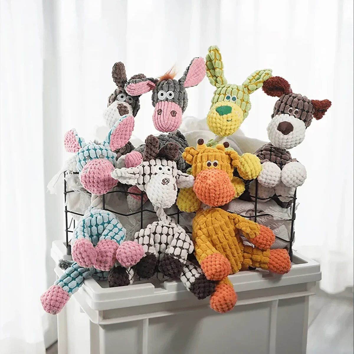 Cute Donkey Squeaky Dog Toy