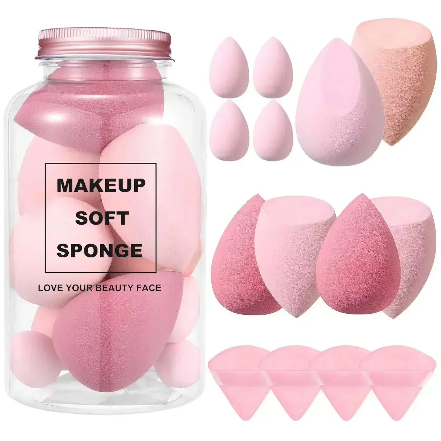 12/14Pcs Makeup Sponge Set