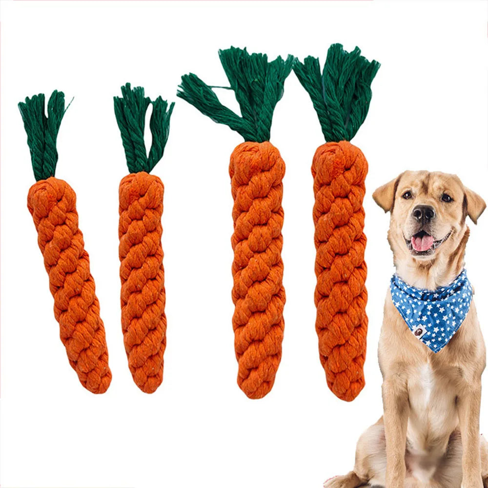 Carrot Rope Dog Chew Toy