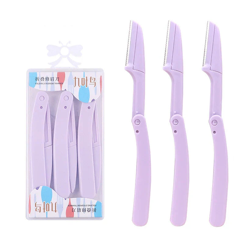 3pcs Foldable Eyebrow Grooming Set