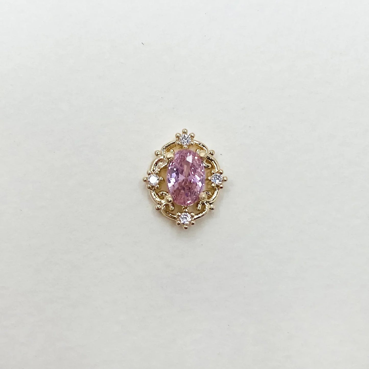 10Pcs Retro Zircon Nail Charms