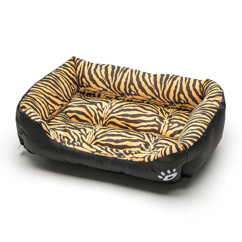 Large Square Plush Dog Bed