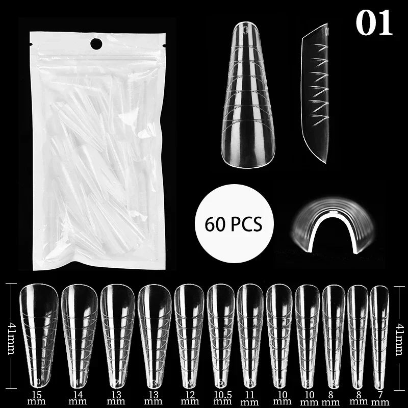 100Pcs Full Cover Nail Tips