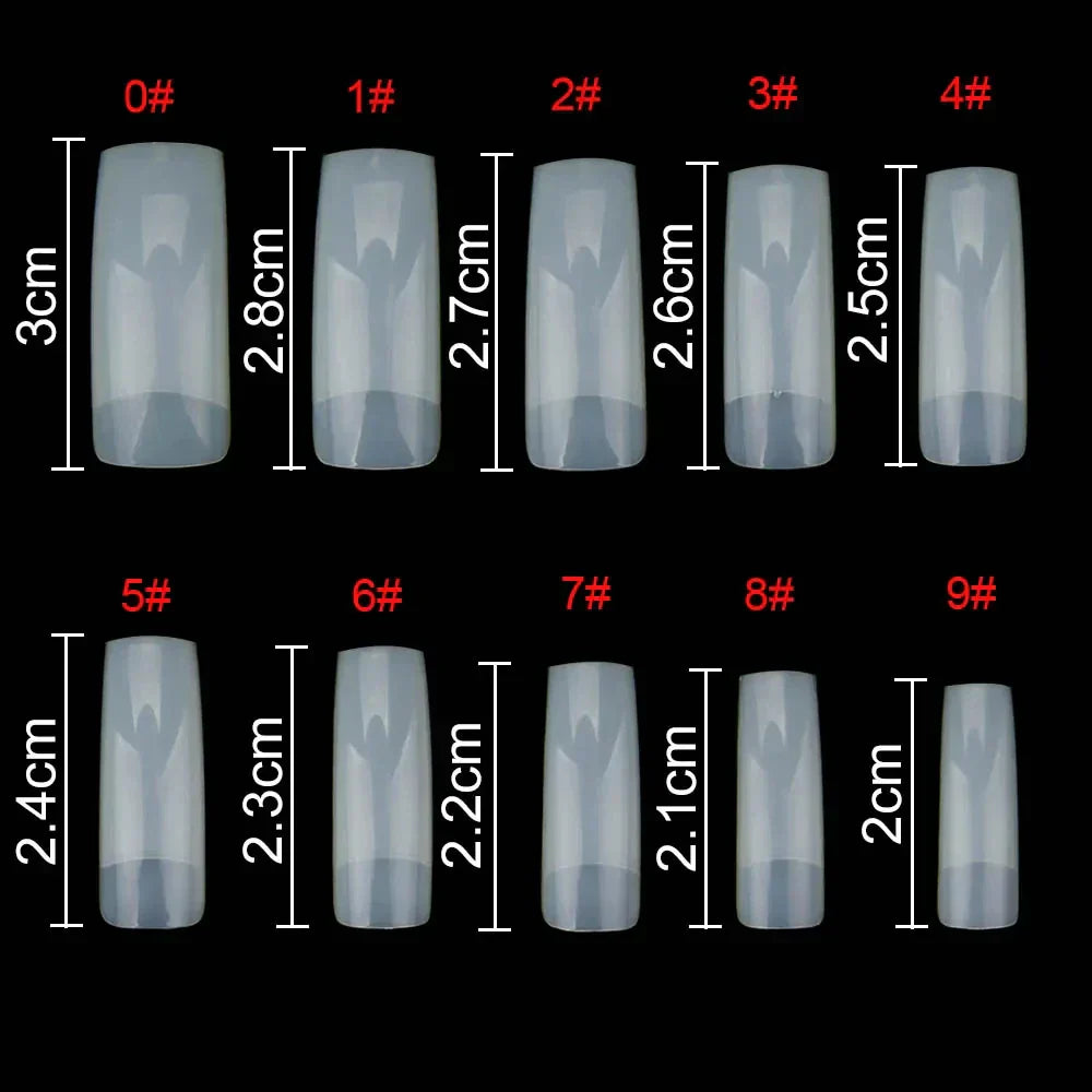 500Pcs Full Cover Nail Tips