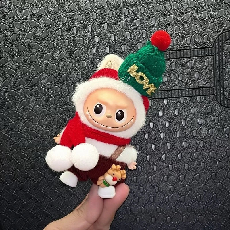Mini Labubu V4 Christmas Outfit