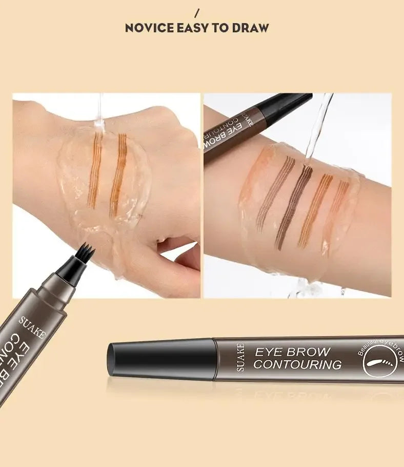 4-Fork Waterproof Eyebrow Pencil