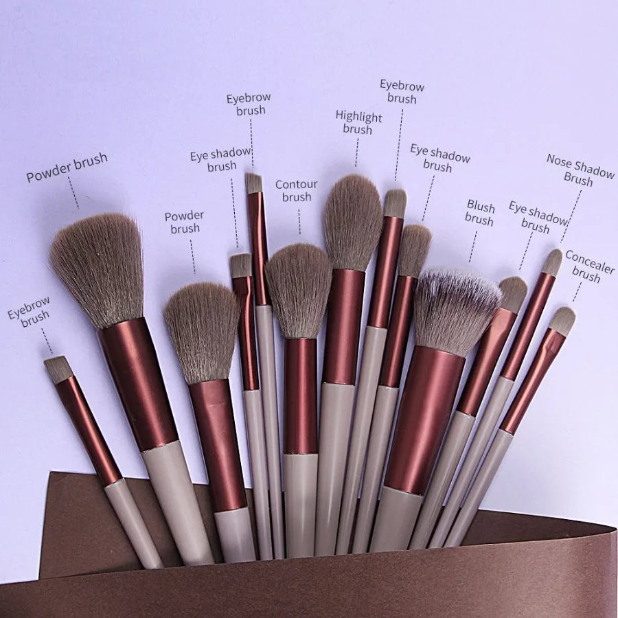 13PCS Essential Makeup Brush Set
