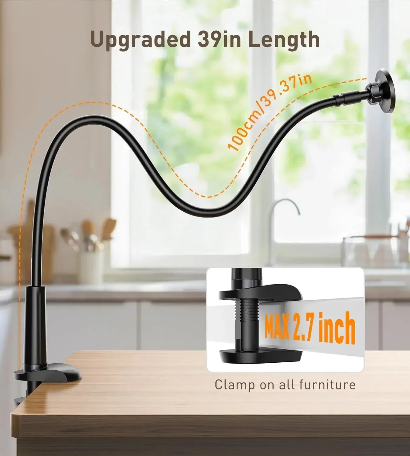 HAOOS Magnetic Gooseneck Phone Stand