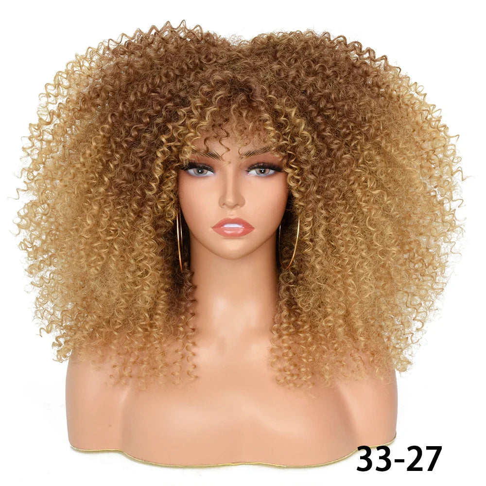 Chocolate Brown Curly Lace Wig
