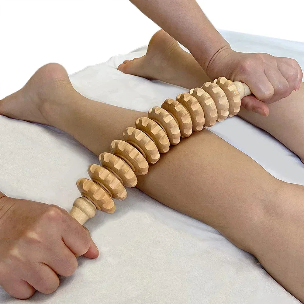 Wooden Fascia Body Massager Roller