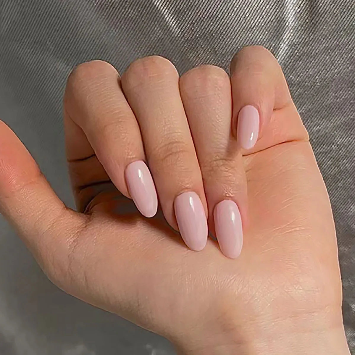 24Pcs Nude French Press-On Nails