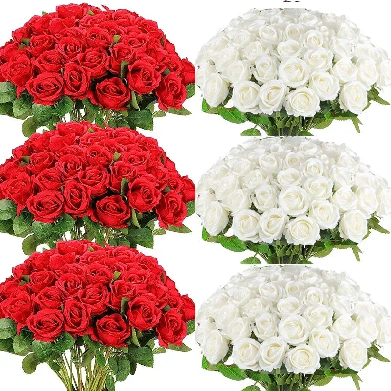 Velvet Artificial Rose Bouquet