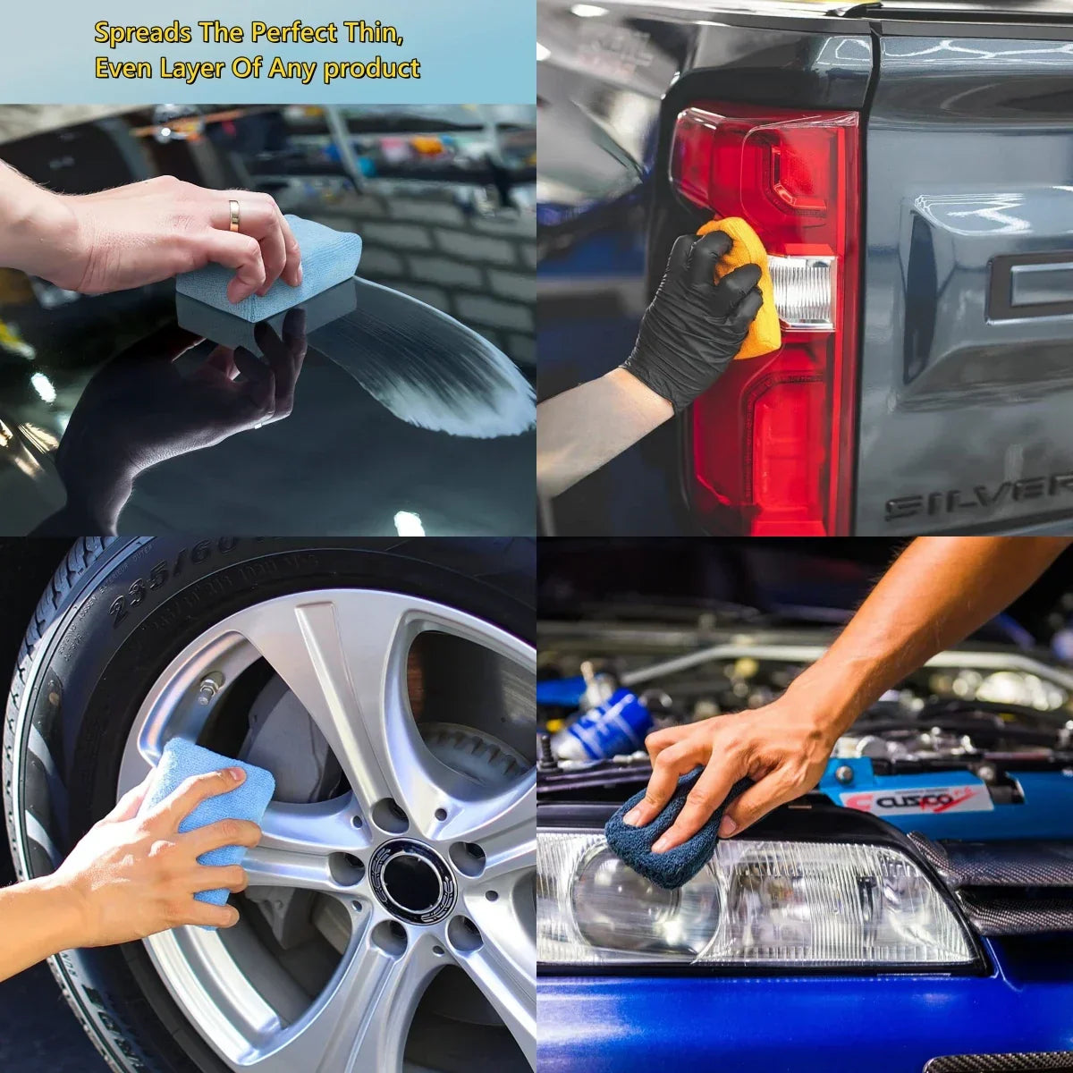8PCS Microfibre Car Wax Pads