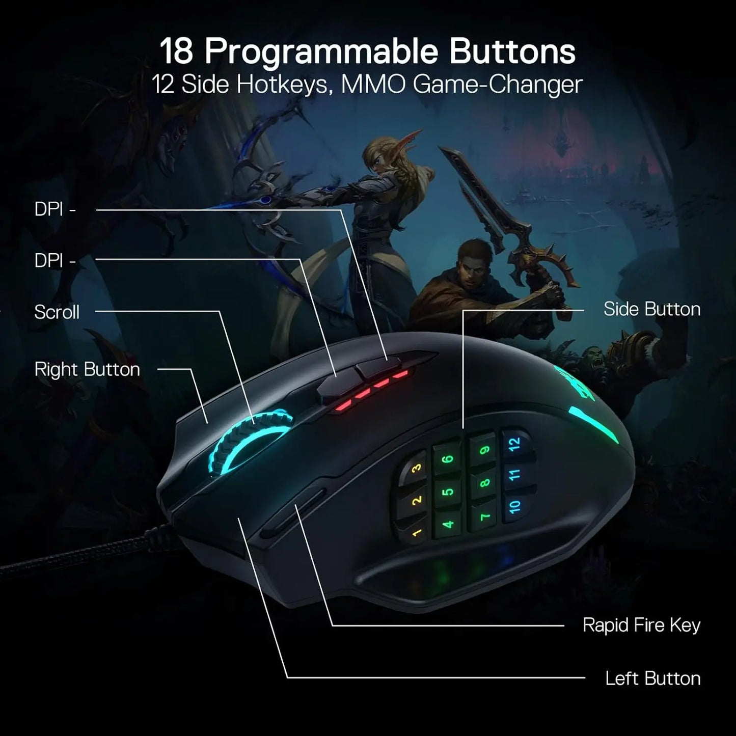 REDRAGON Redragon M908 Wired Gaming Mouse