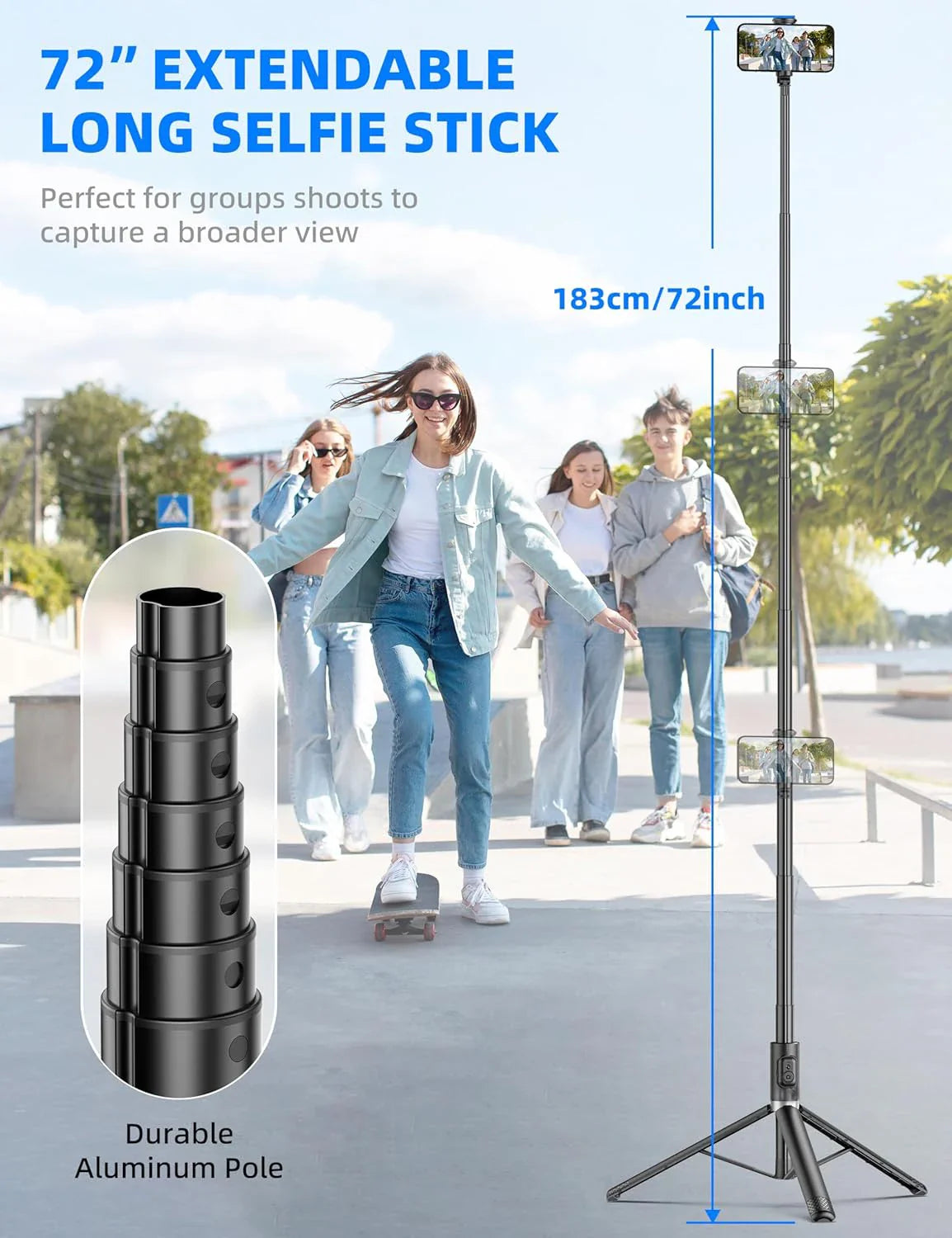Selfieshow Bluetooth Phone Tripod