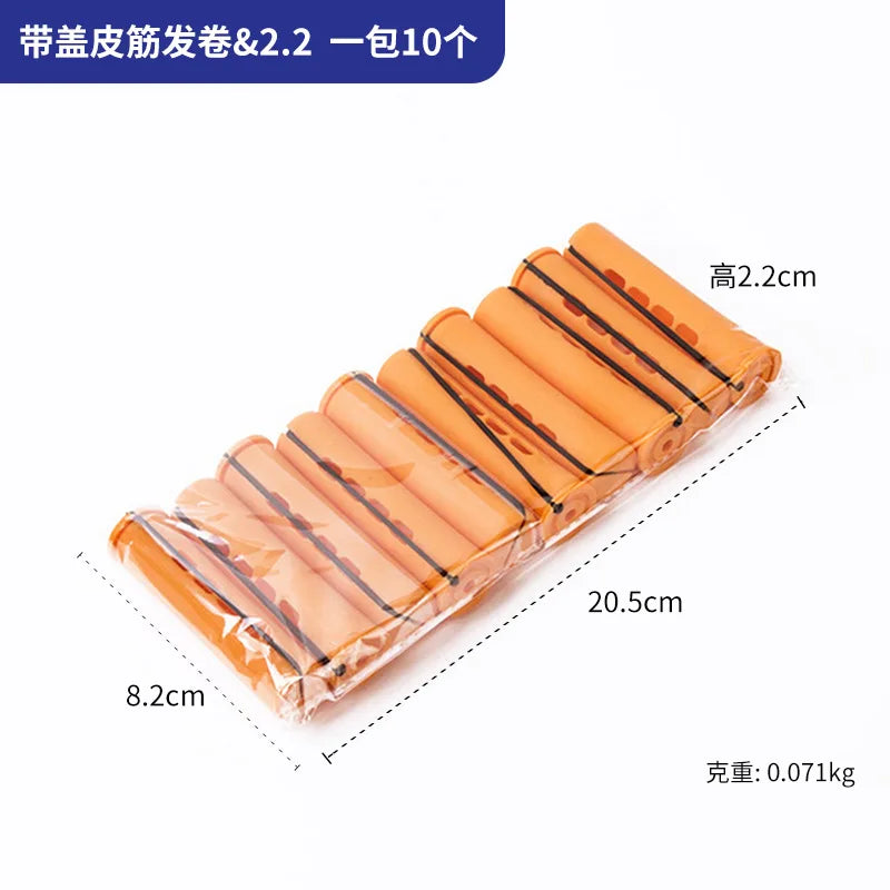 10Pcs Heatless Hair Curling Rods