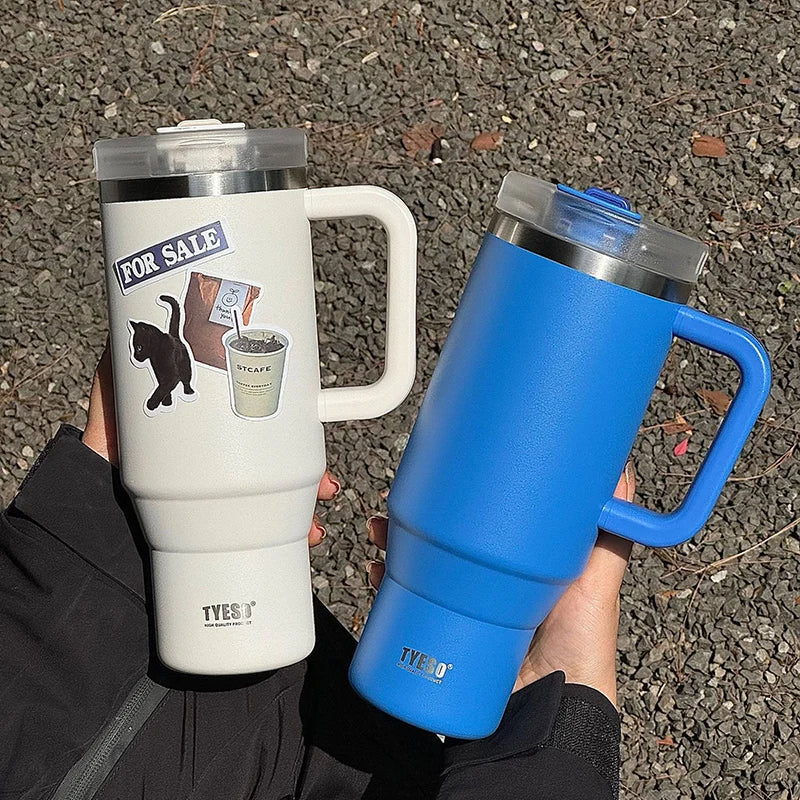 Tyeso 40oz With Handle Straw Tumbler