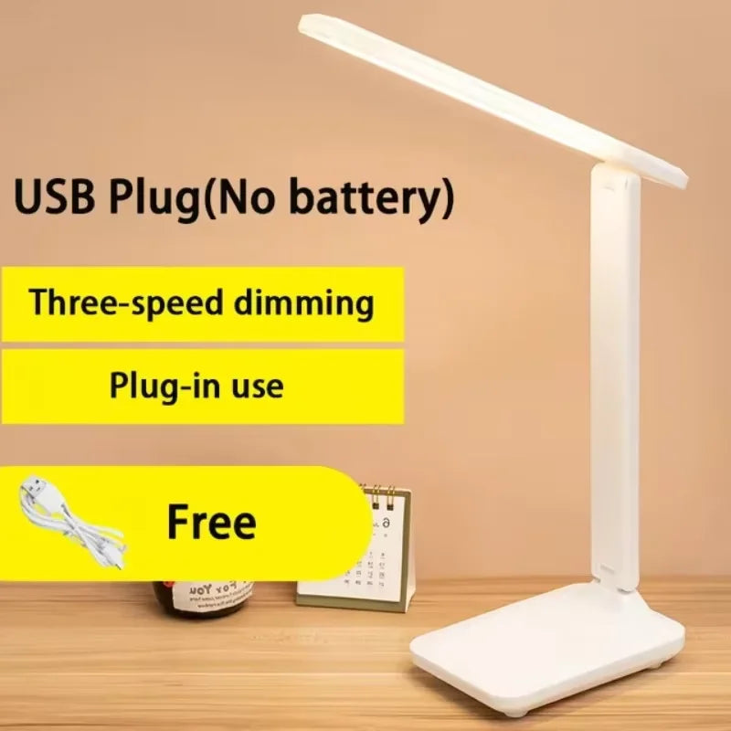 White LED Folding Desk Lamp