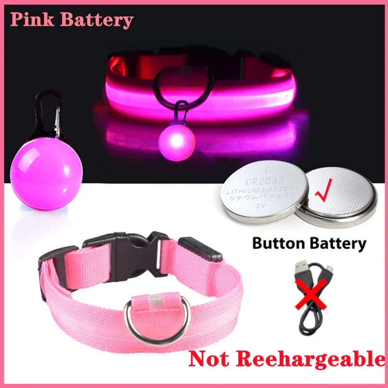 COOYOMOO USB Charging Glowing Dog Collar