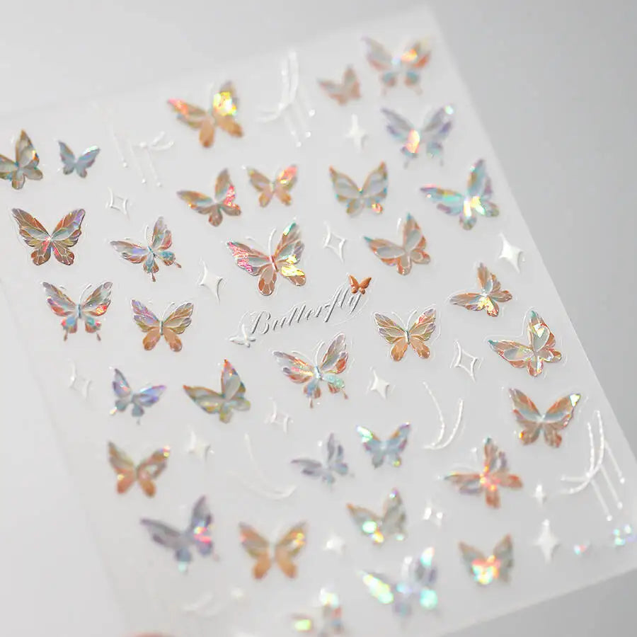 5D Spider Web Nail Sticker