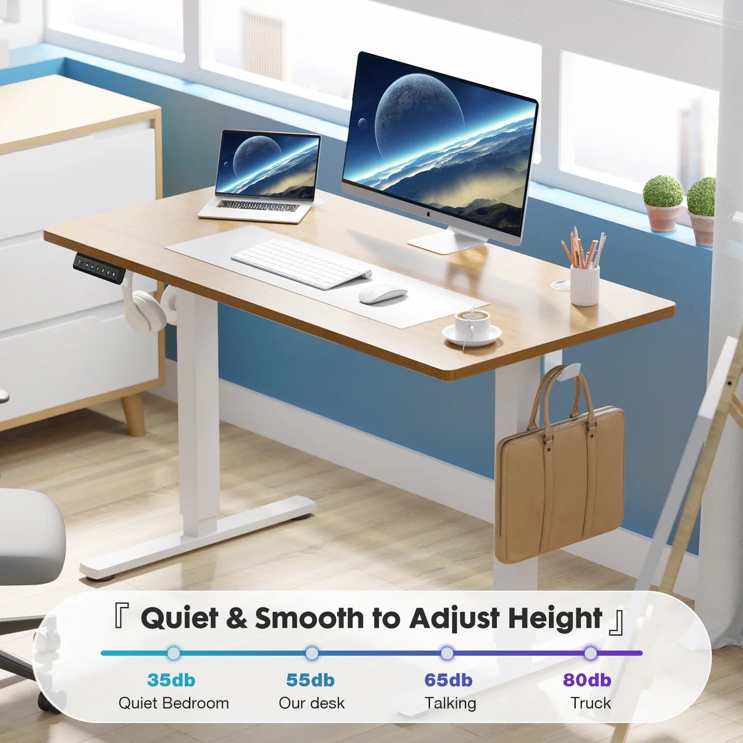 JHK 40x24" Electric Standing Desk