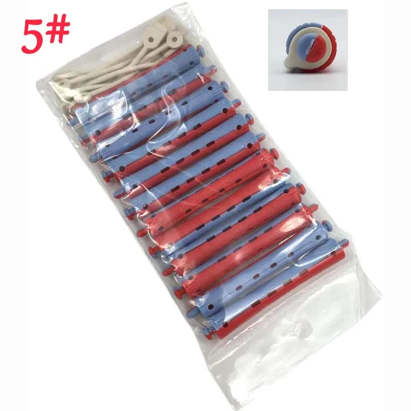 12Pcs Salon Rubber Band Rollers