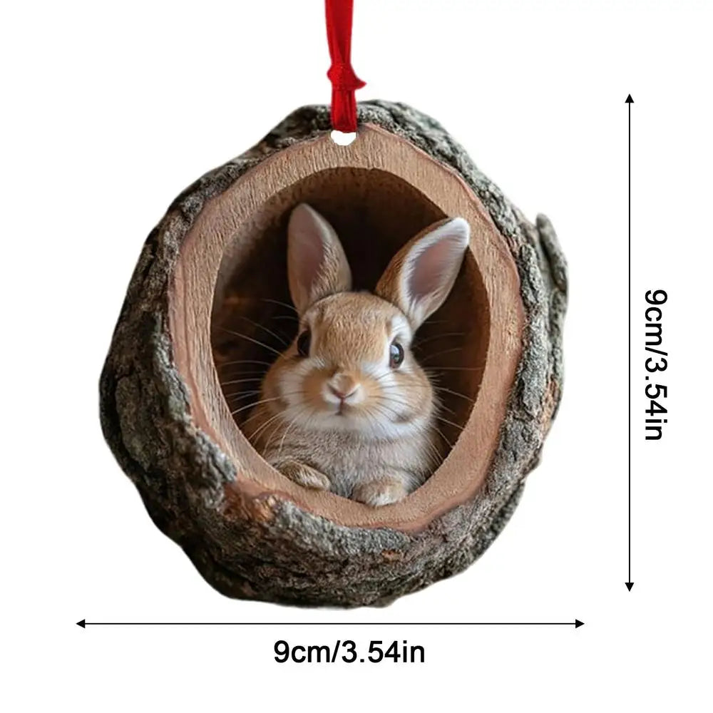 Animal Acrylic Christmas Tree Ornaments