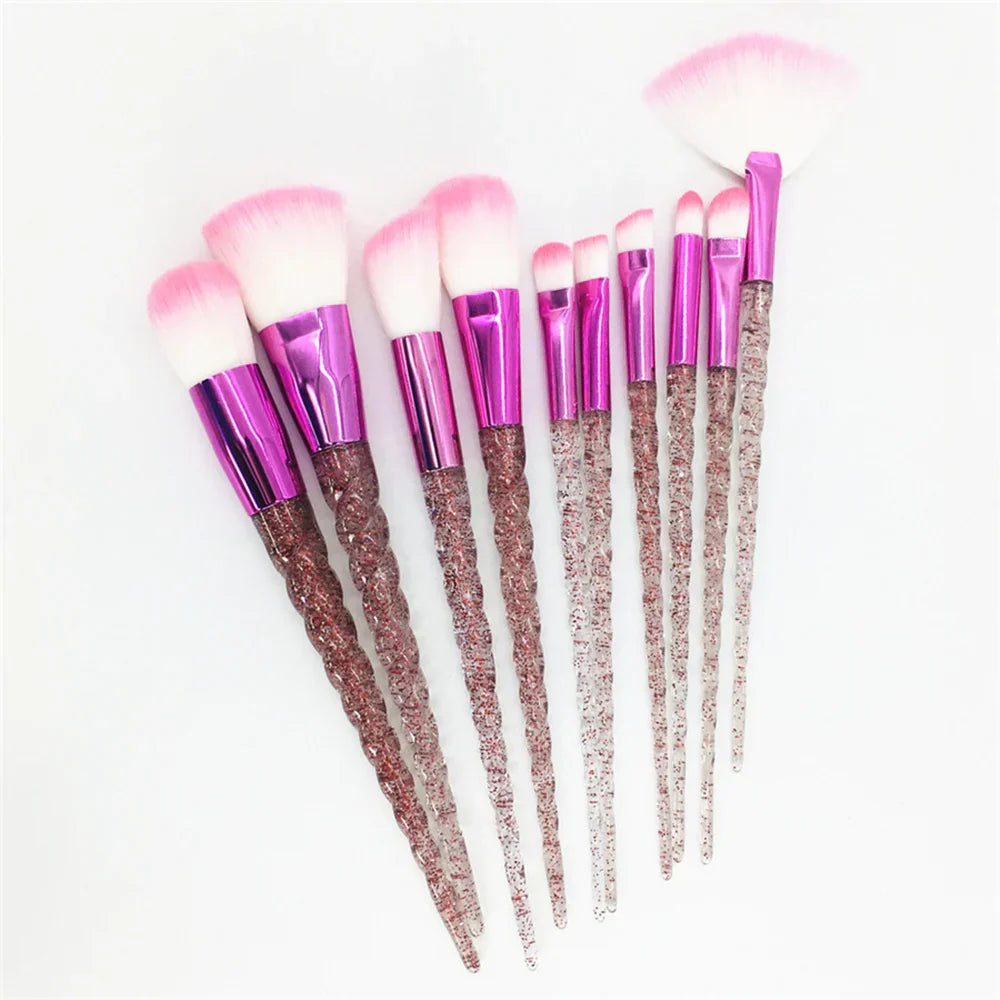 10PCS Unicorn Diamond Brush Set