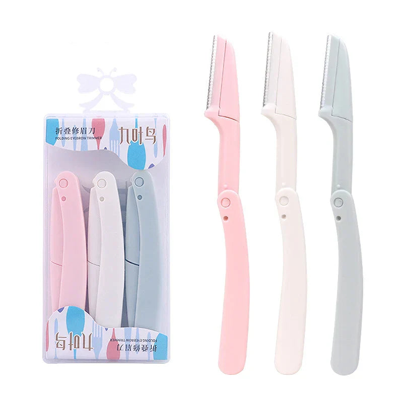 3pcs Foldable Eyebrow Grooming Set