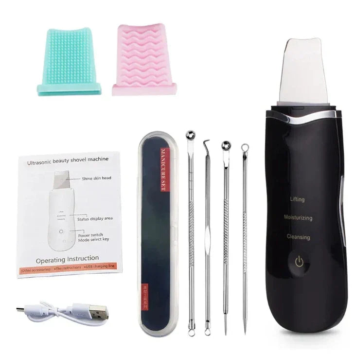 Ultrasonic Facial Skin Scrubber Tool