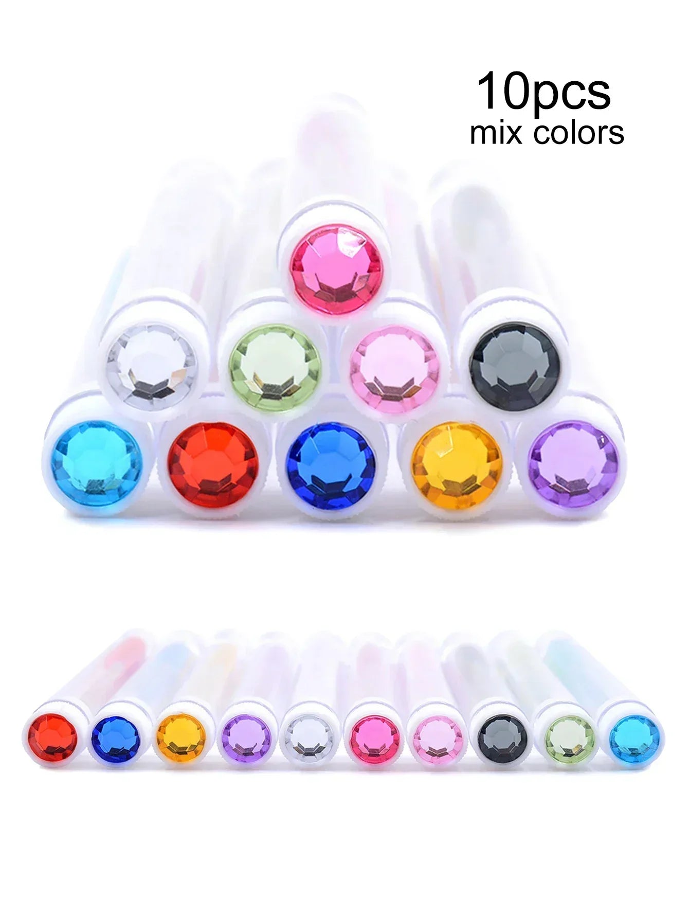10Pcs Reusable Eyelash Brush Set