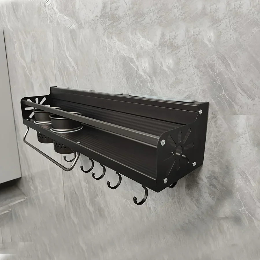 Wall-Mounted Spice Rack Shelf
