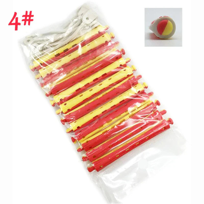 12Pcs Salon Rubber Band Rollers