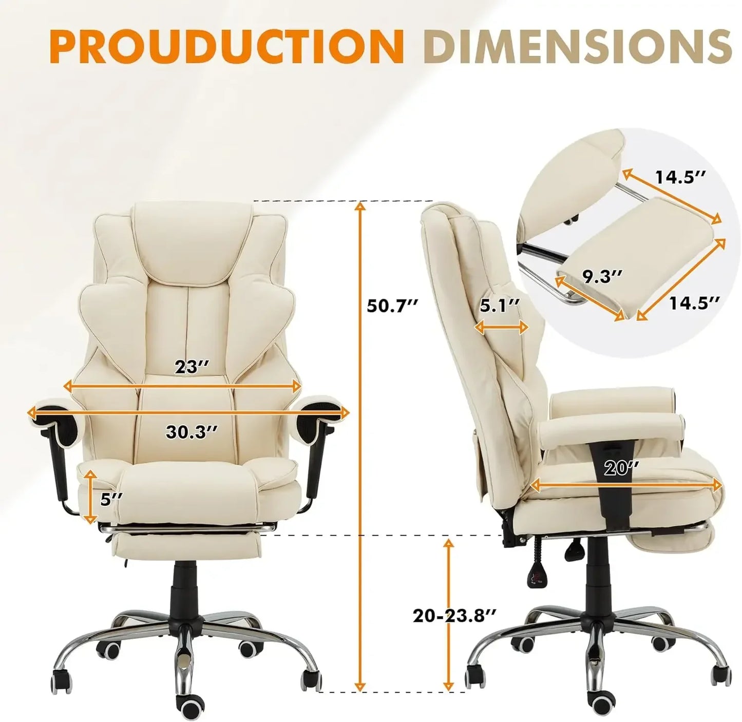 XMSJ 6-Point Massage Executive Chair