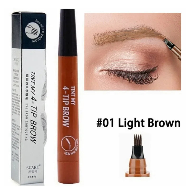 4-Fork Waterproof Eyebrow Pencil