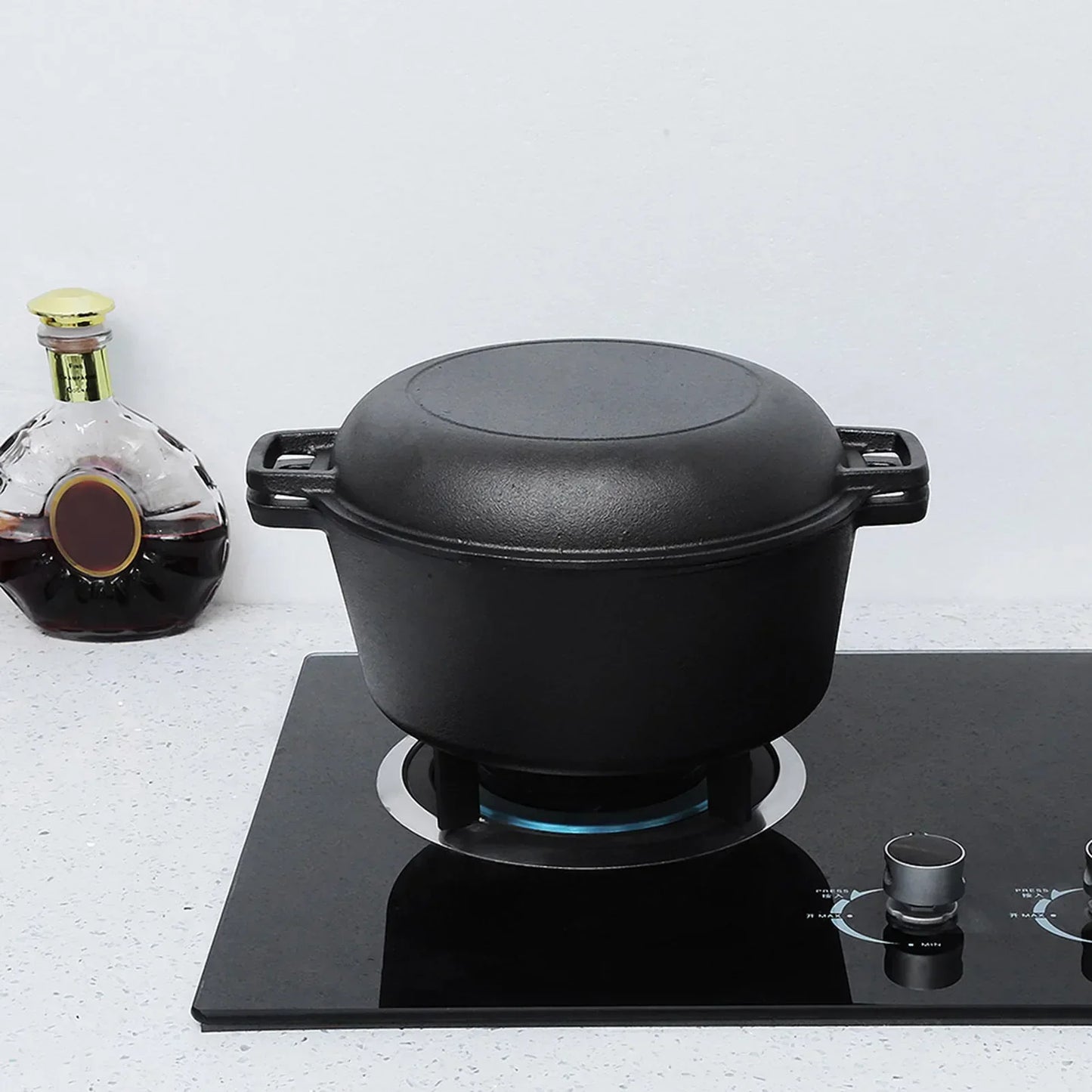 2-in-1 Cast Iron Cooker